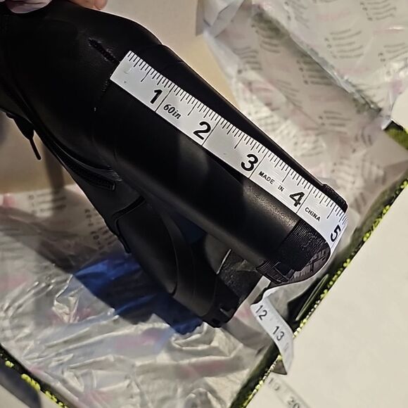 Womens Platform  Ankle Boots with Chunky Block Heels with zip pocket  sz 10 - Picture 9 of 11